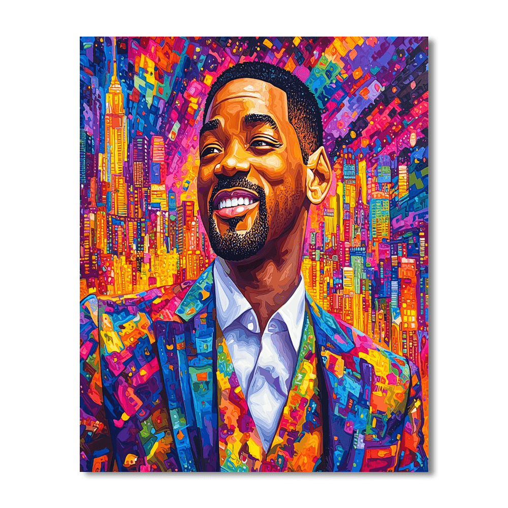 Will Smith: The Charismatic Pursuer Of Happiness Paint By Numbers