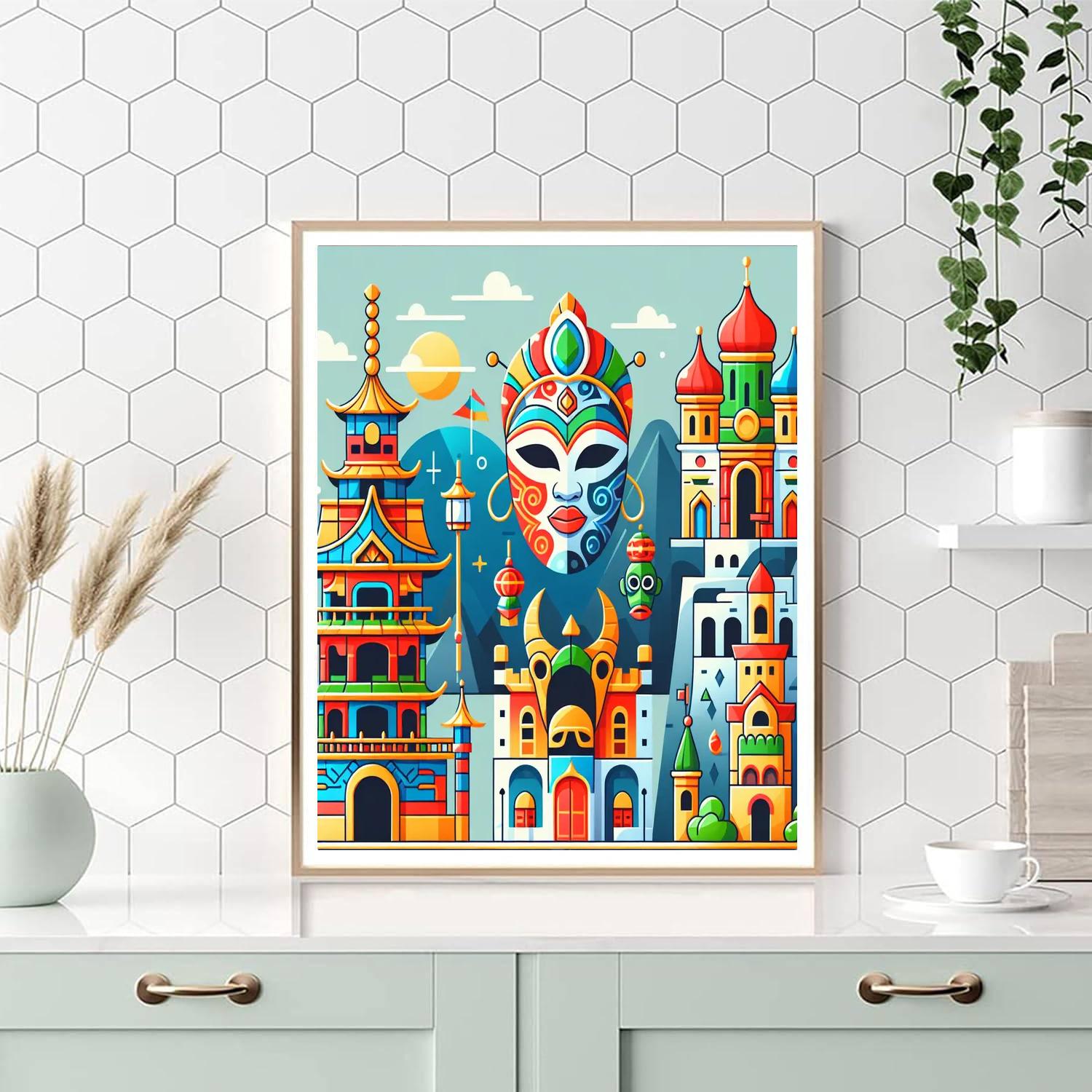 Exploration Of Cultures Painting Number Kit