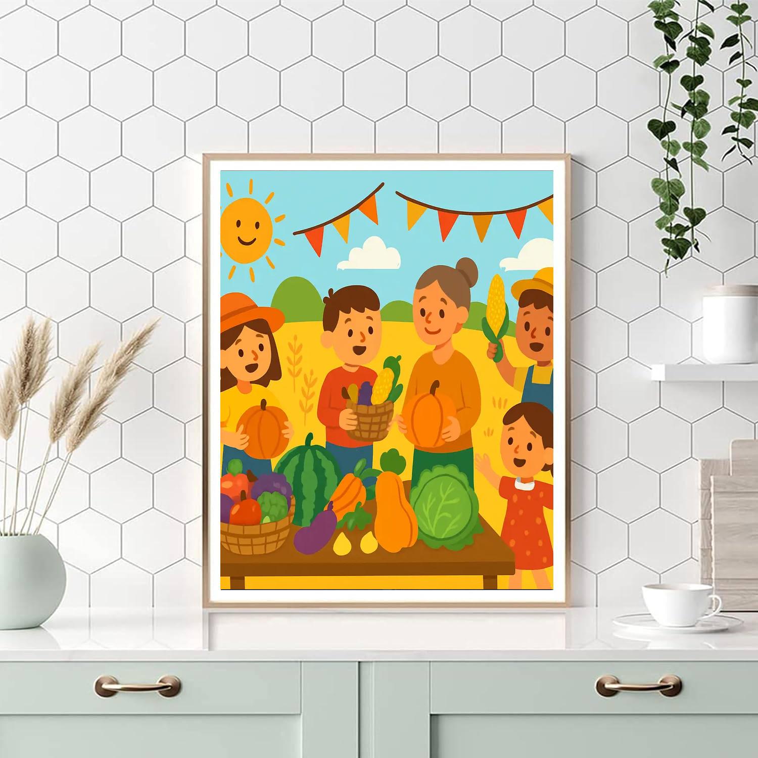 Glorious Harvest Festival Painting By Numbers Kit