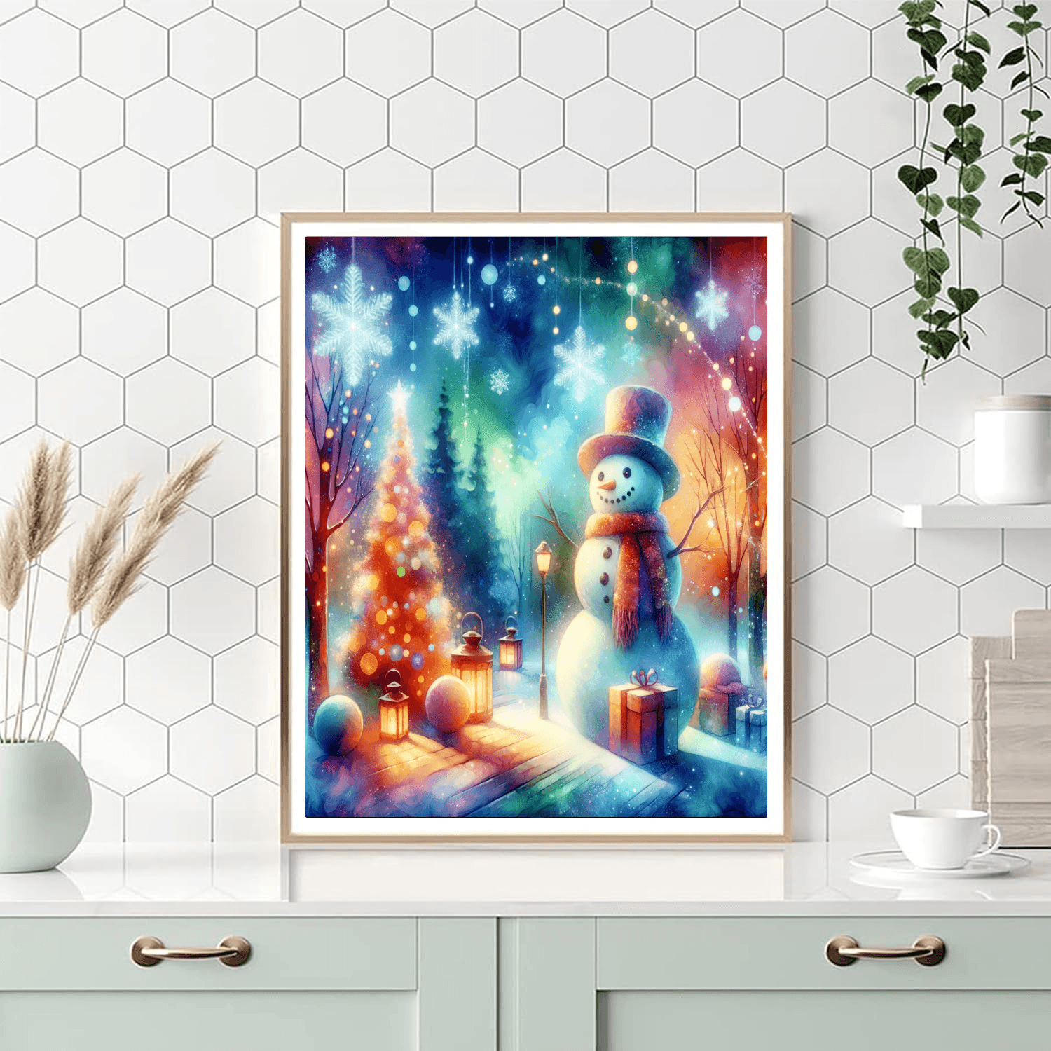 Festive Holiday Wonderland Paint By Numbers Kits