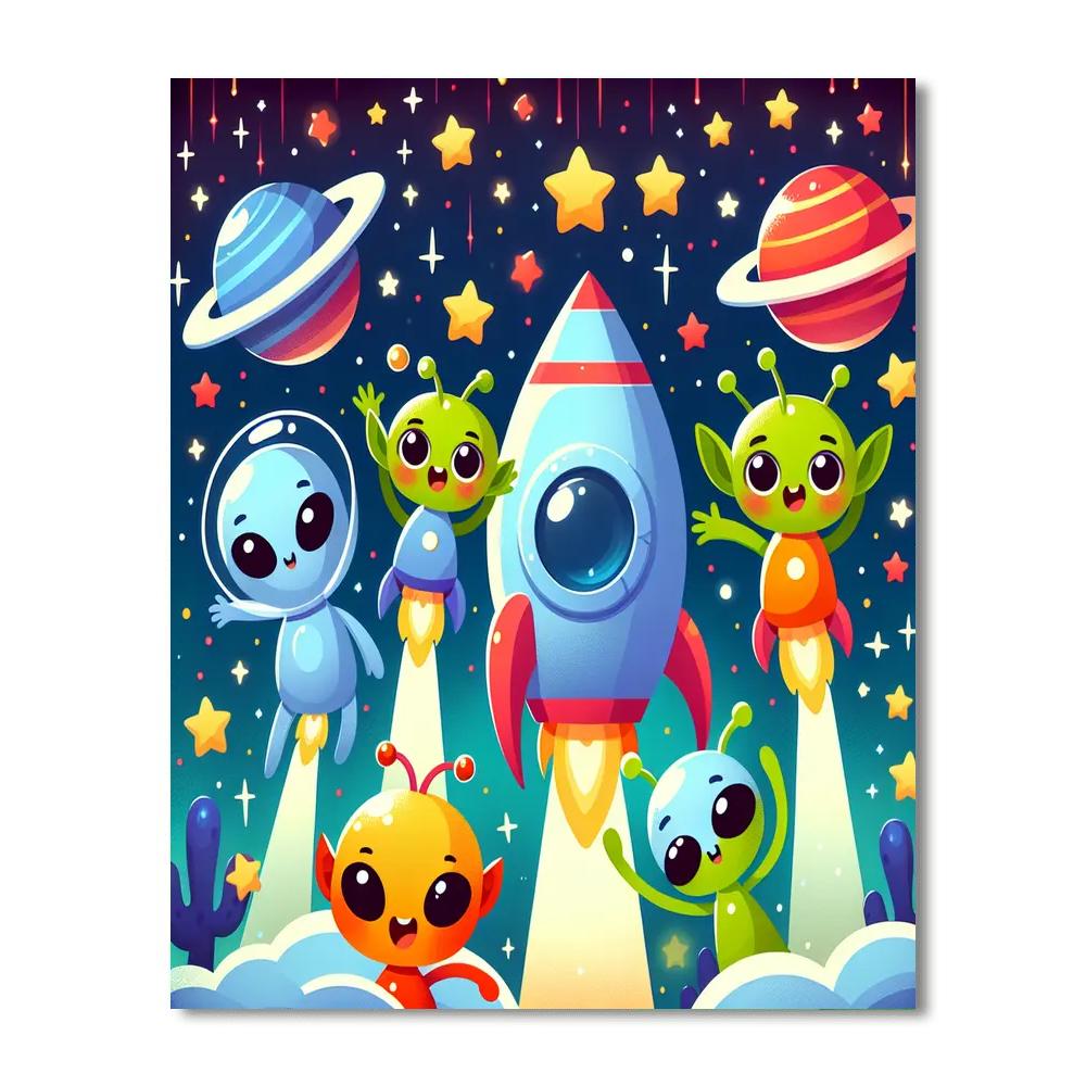 Fantastic Space Odyssey Numbered Painting Kits