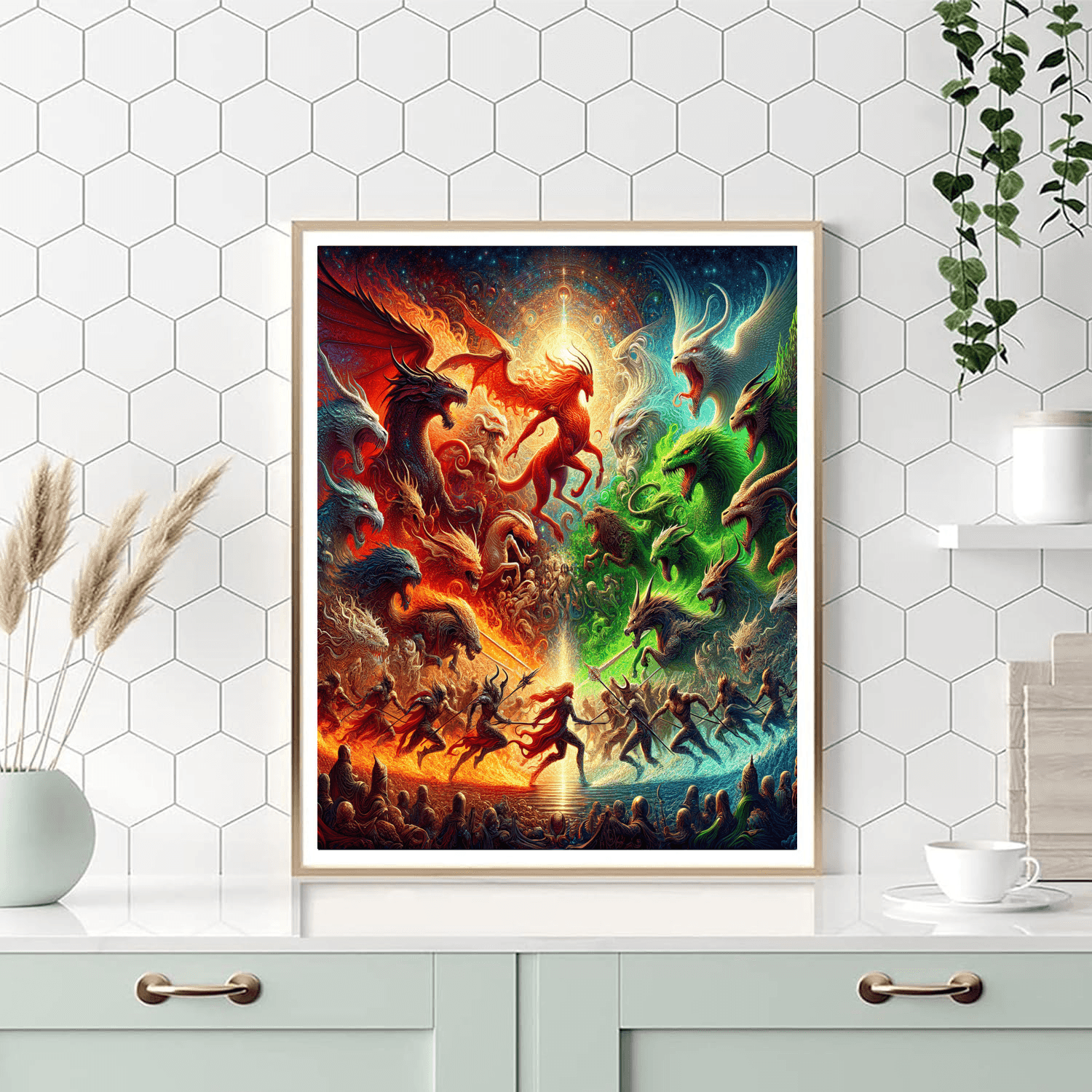 Epic Mythical Battle Paint By Number