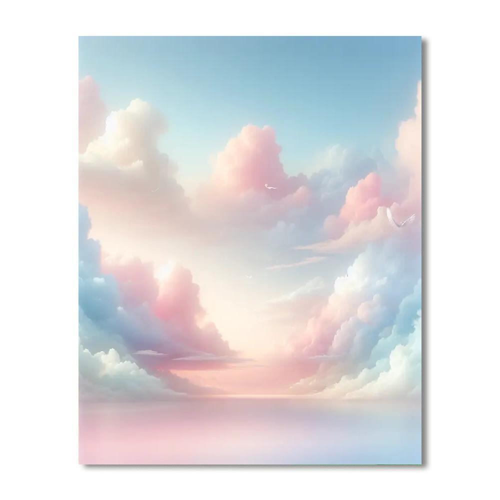 Ethereal Cloud Dreams Number Painting