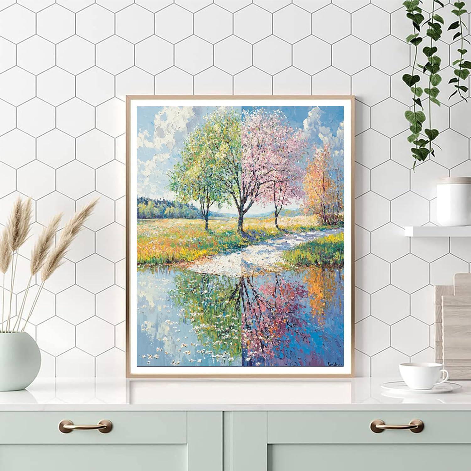 Claude Monet Inspired Celestial Seasons  DIY Paint By Numbers