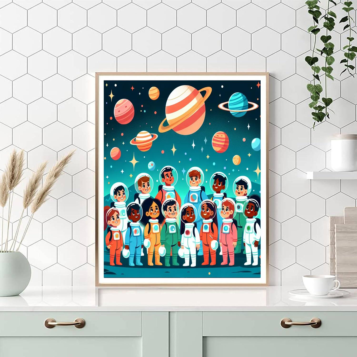 Galactic Star Quest Painting By Numbers Kit