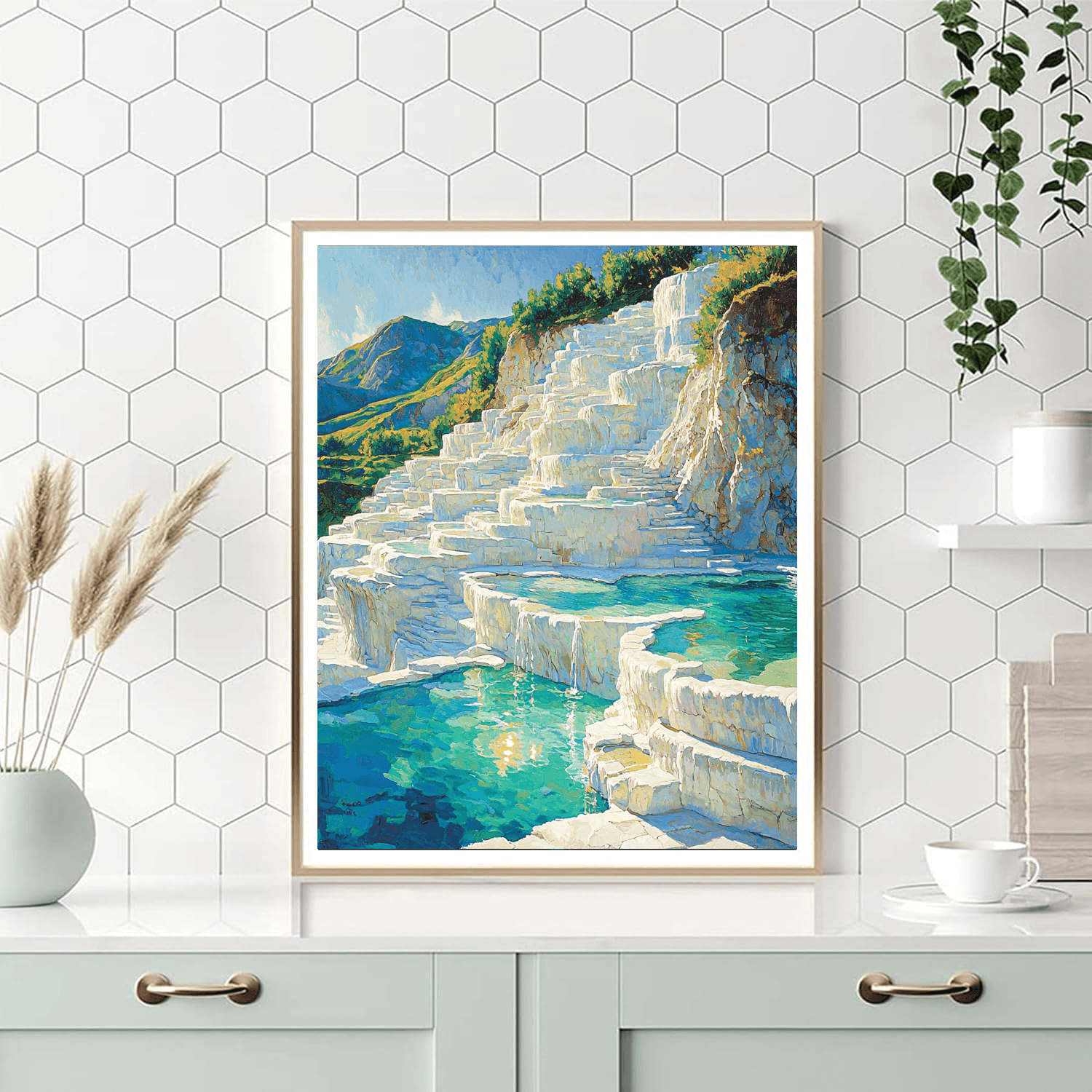 Pammukale's Terraced Pools Paint By Numbers Kits