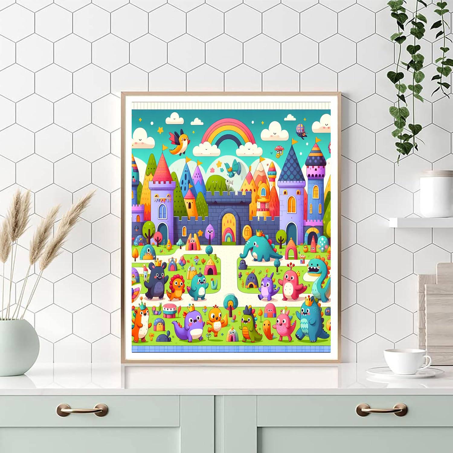 Fantasy Creatures Kingdom Number Painting