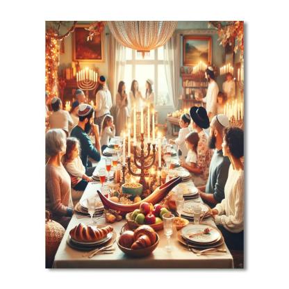 Rosh Hashanah - Jewish New Year Festival Paint By Numbers