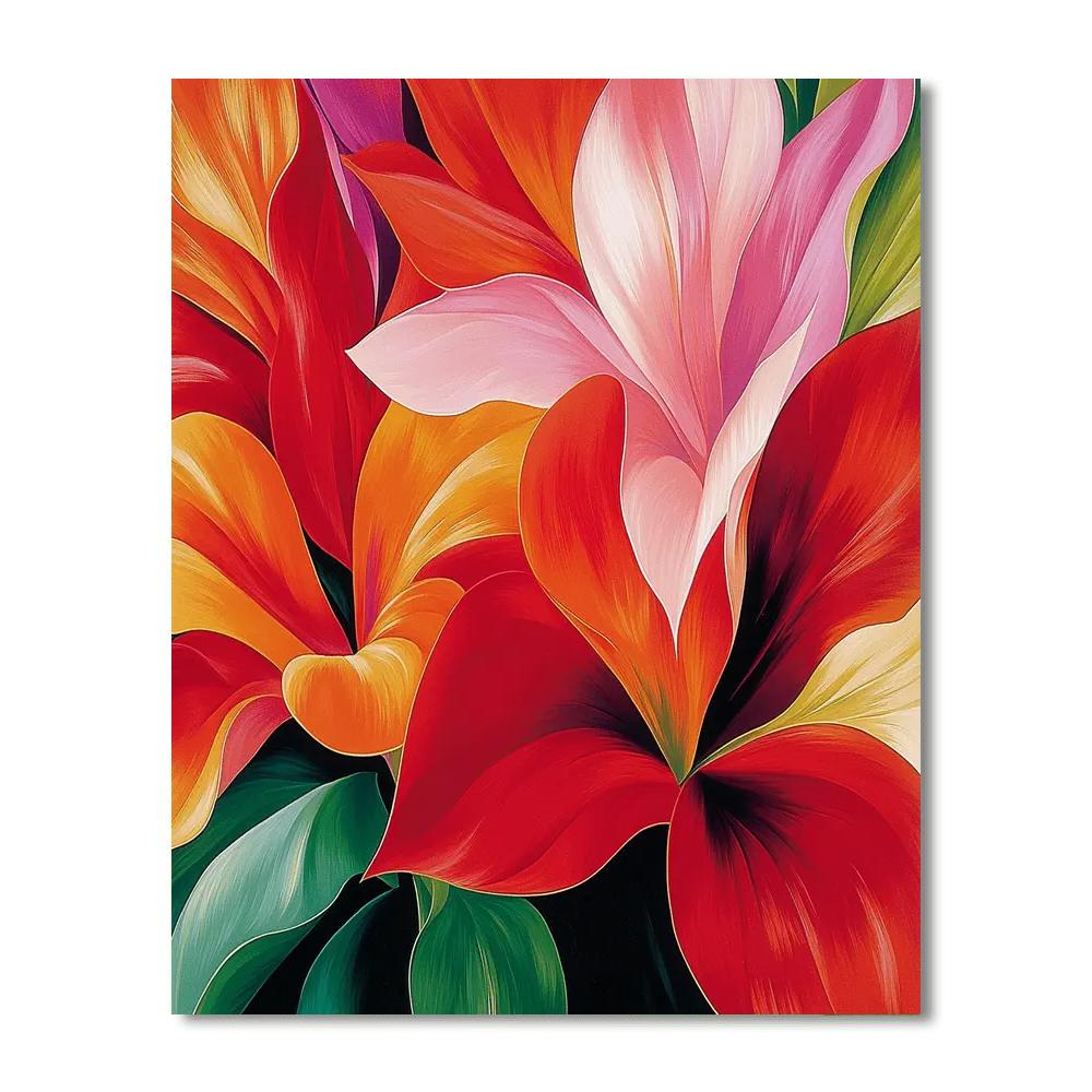 Georgia O'Keeffe Inspired Radiant Botanicals  Paint By Number