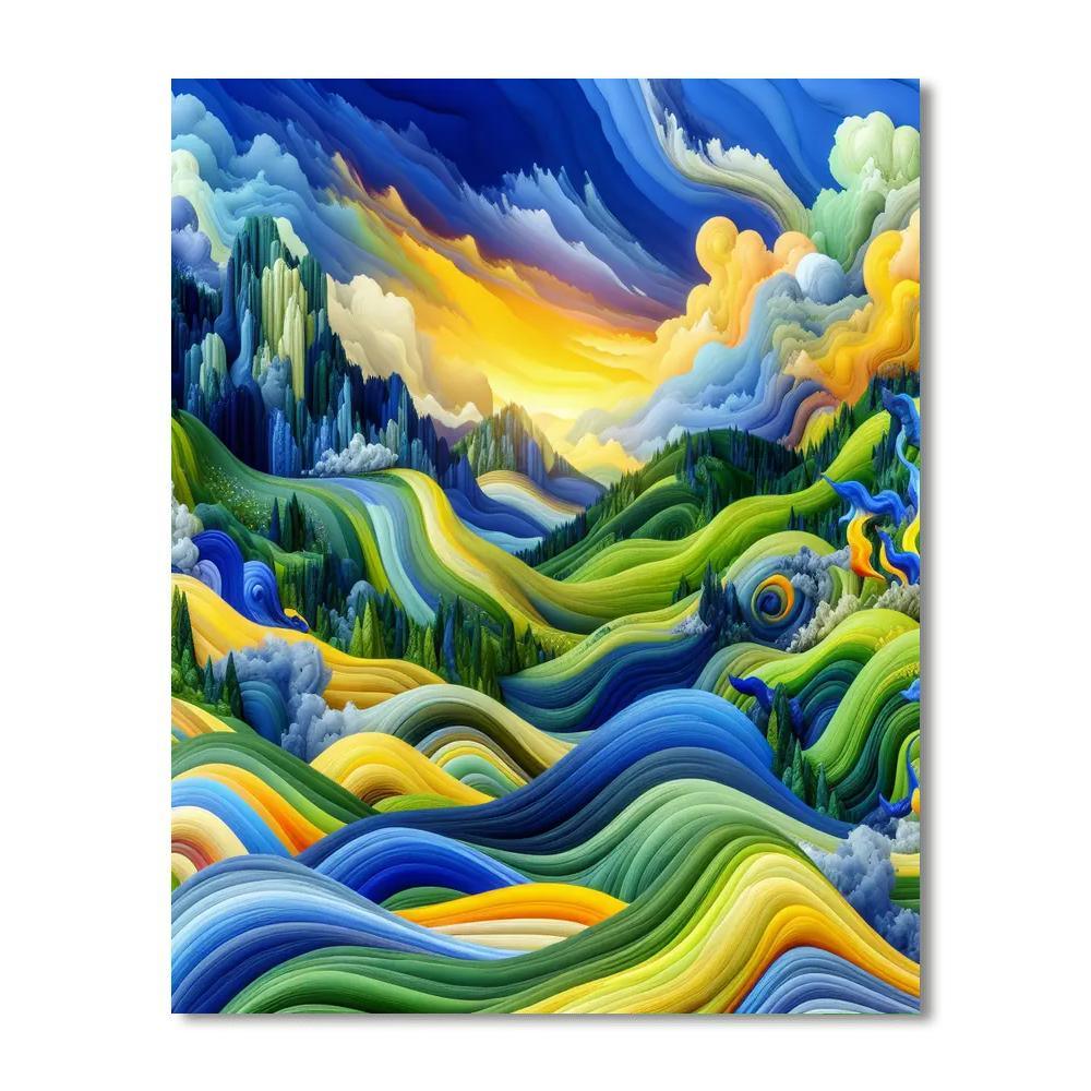 Whimsical Adventureland Painting By Numbers Kit