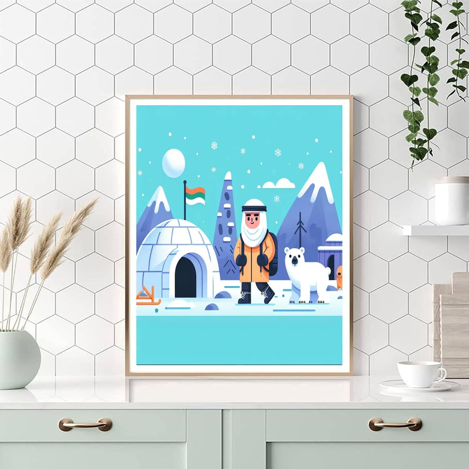 Arctic Exploration Voyage Painting Number Kit