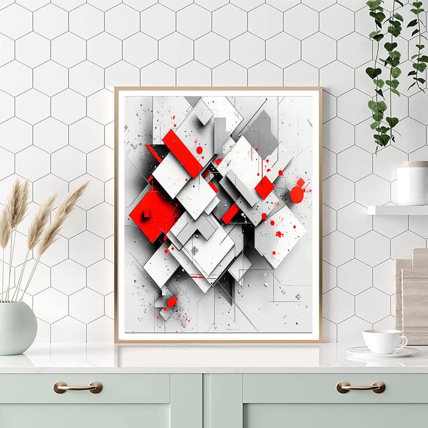 Kazimir Malevich Inspired Timeless Dimensions  Paint By Numbers Kits