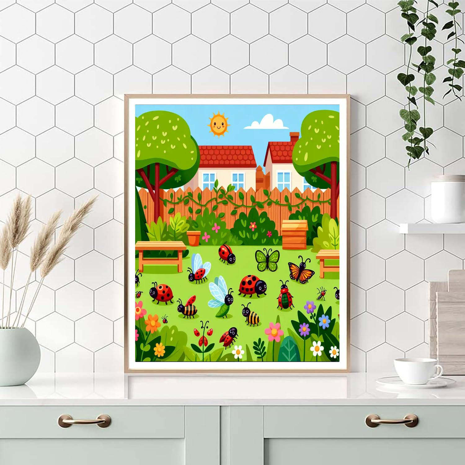 Backyard Bug Hunt Numbered Painting Kits