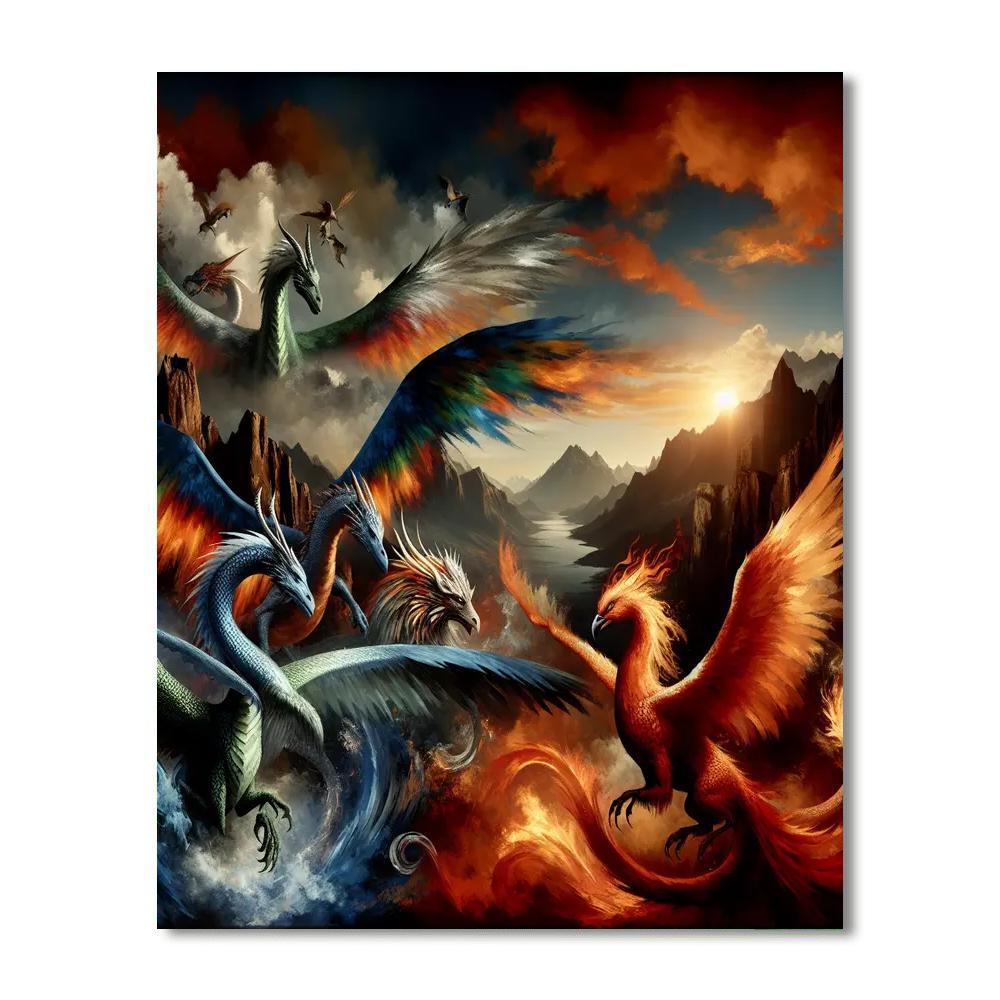 Ancient Mythical Creatures Paint By Number