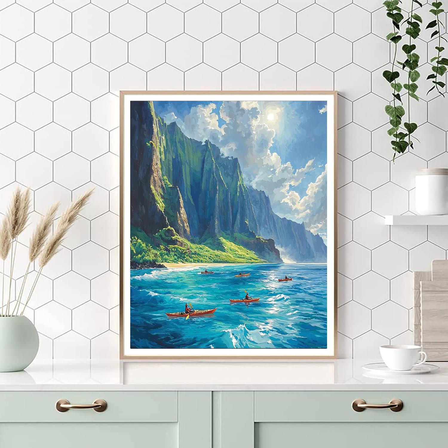 Na Pali Coast Number Painting