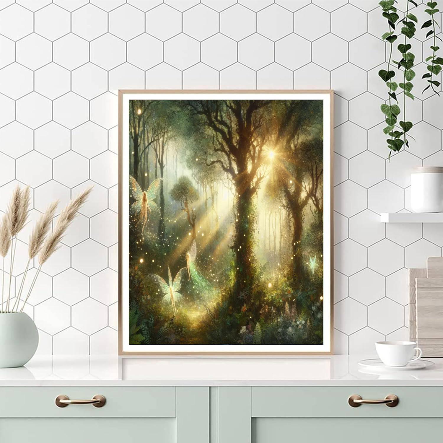 Fairy's Woodland Whispers DIY Paint By Numbers