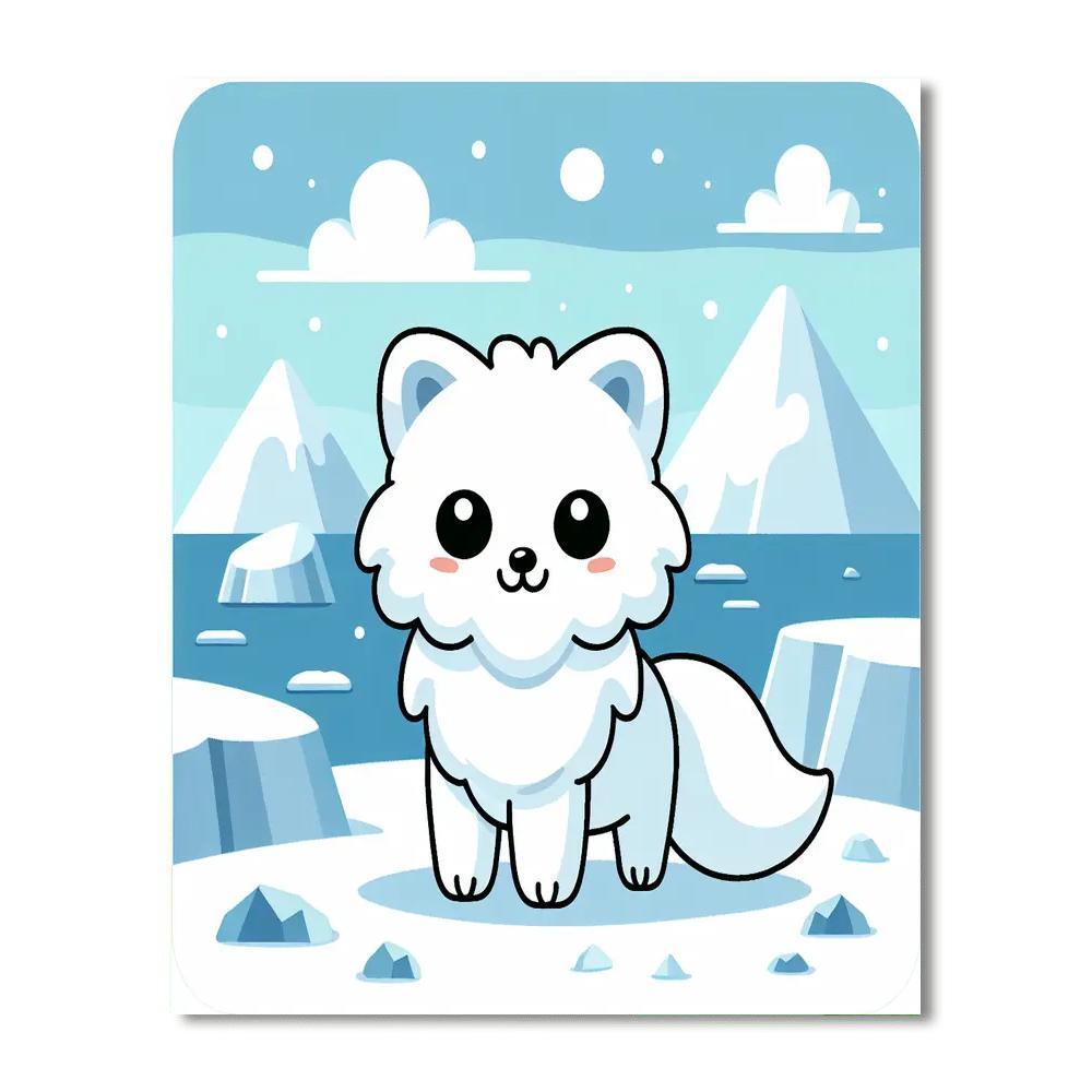 Arctic Fox Adventure Paint By Color