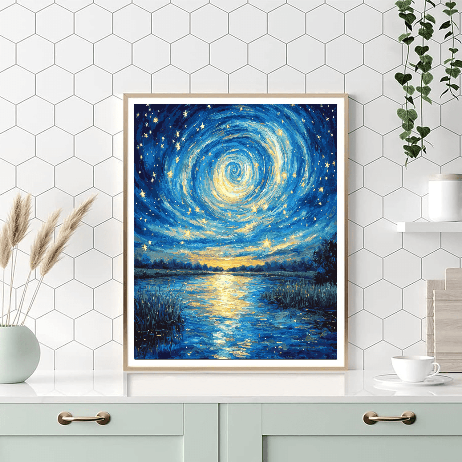Vincent Van Gogh Inspired Serenade Of The Night  Paint By Numbers Art