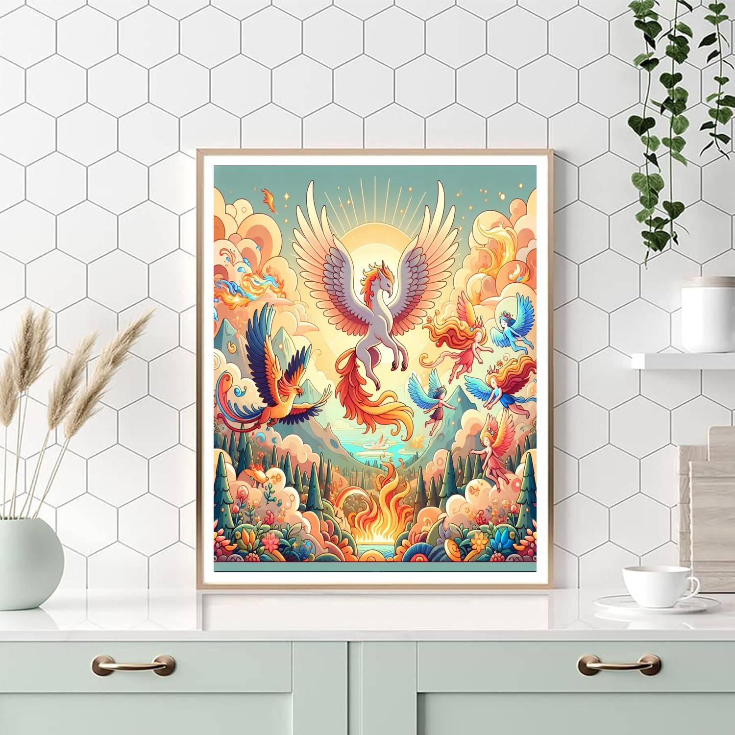 Mythical Creatures Of Wonder Number Painting