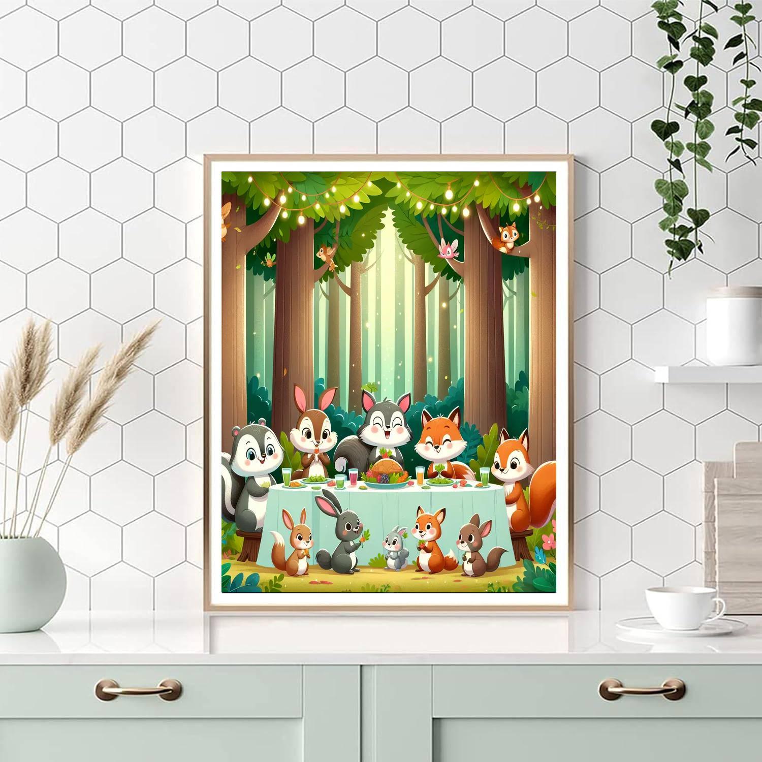 Forest Feast Festivities Paint By Color