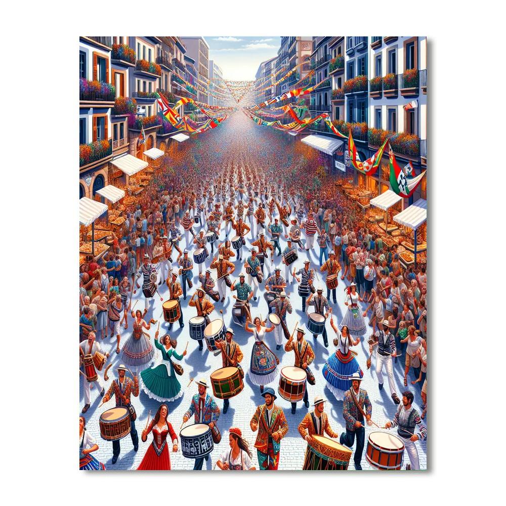 Festival De San Sebastián Painting By Numbers Kit