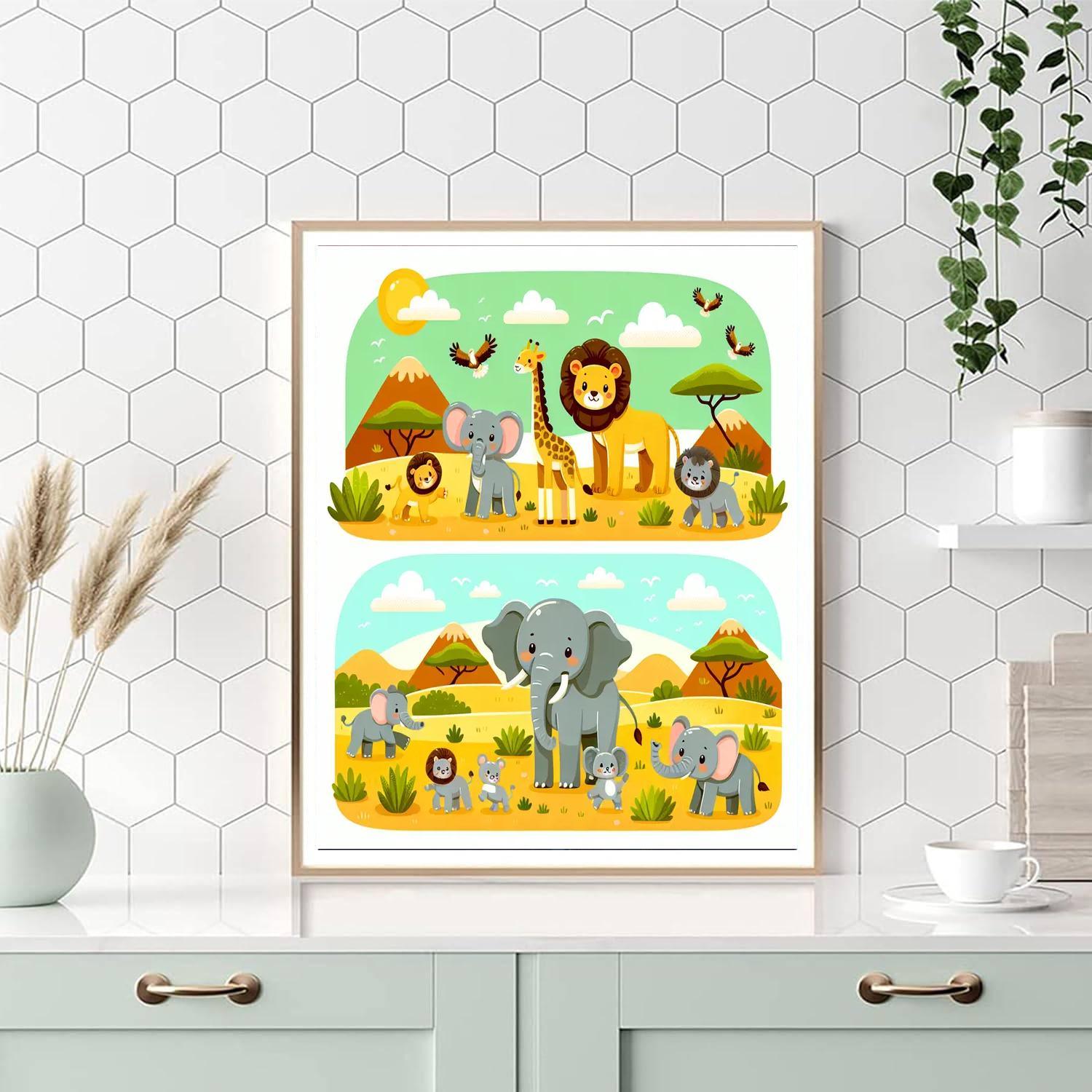 Safari In The Savannah Paint By Numbers Art