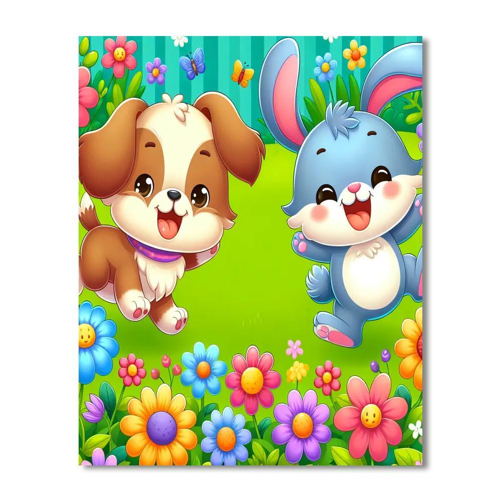 Cute Pet Adventure Paint By Number