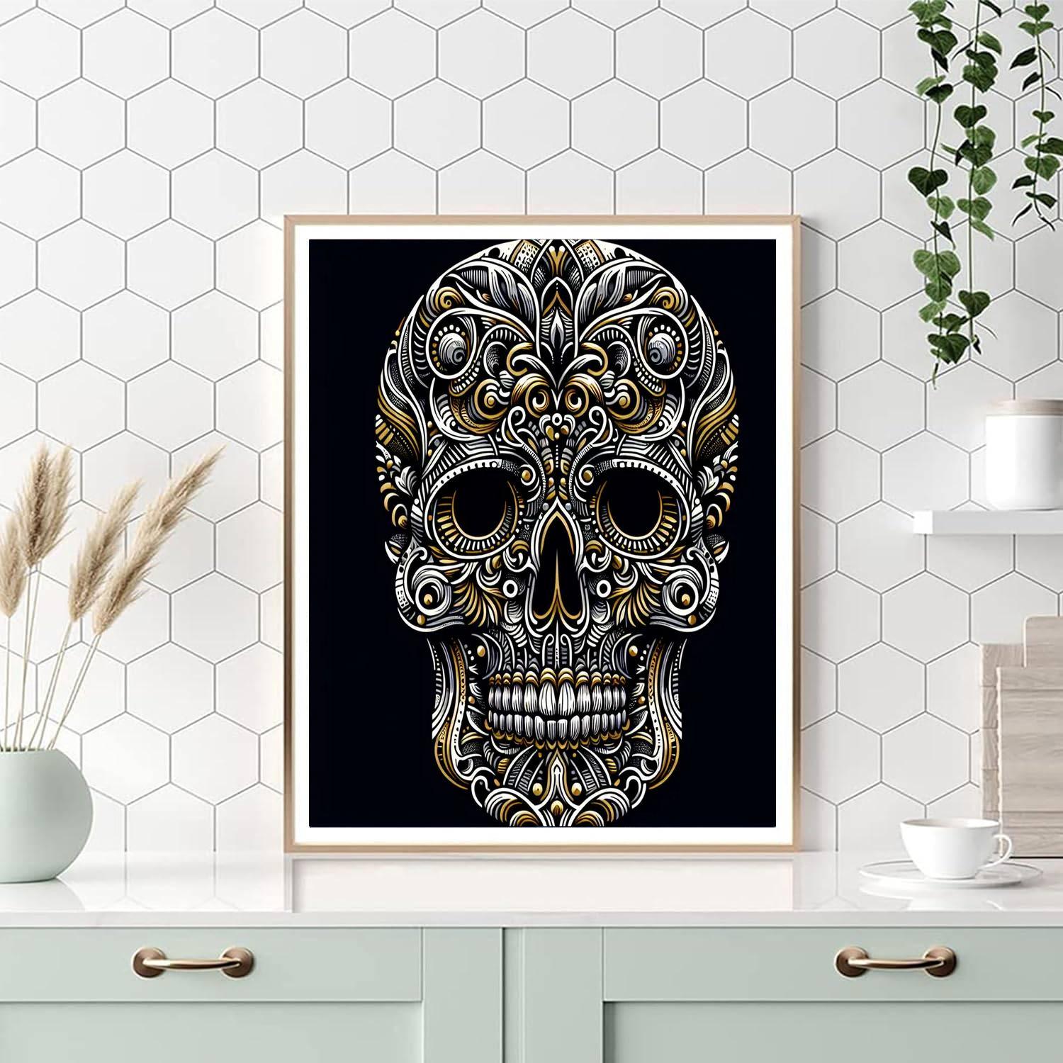 Skull's Mystical Symphony Paint By Number