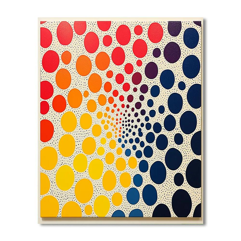 Yayoi Kusama Inspired Endless Polka Harmony  Paint By Number