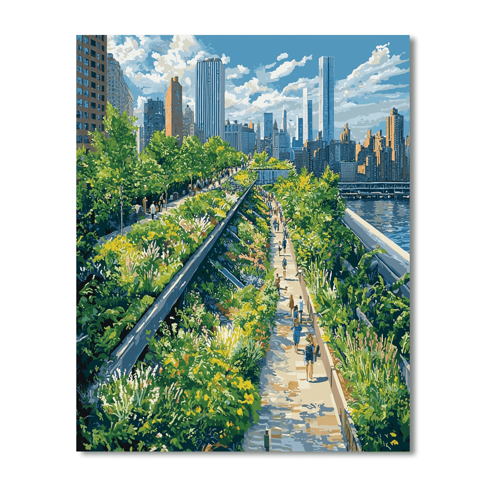 High Line Park DIY Paint By Numbers
