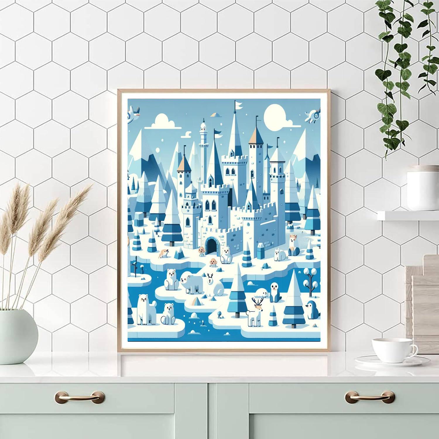 Kingdom Of Ice And Snow Paint By Numbers Art