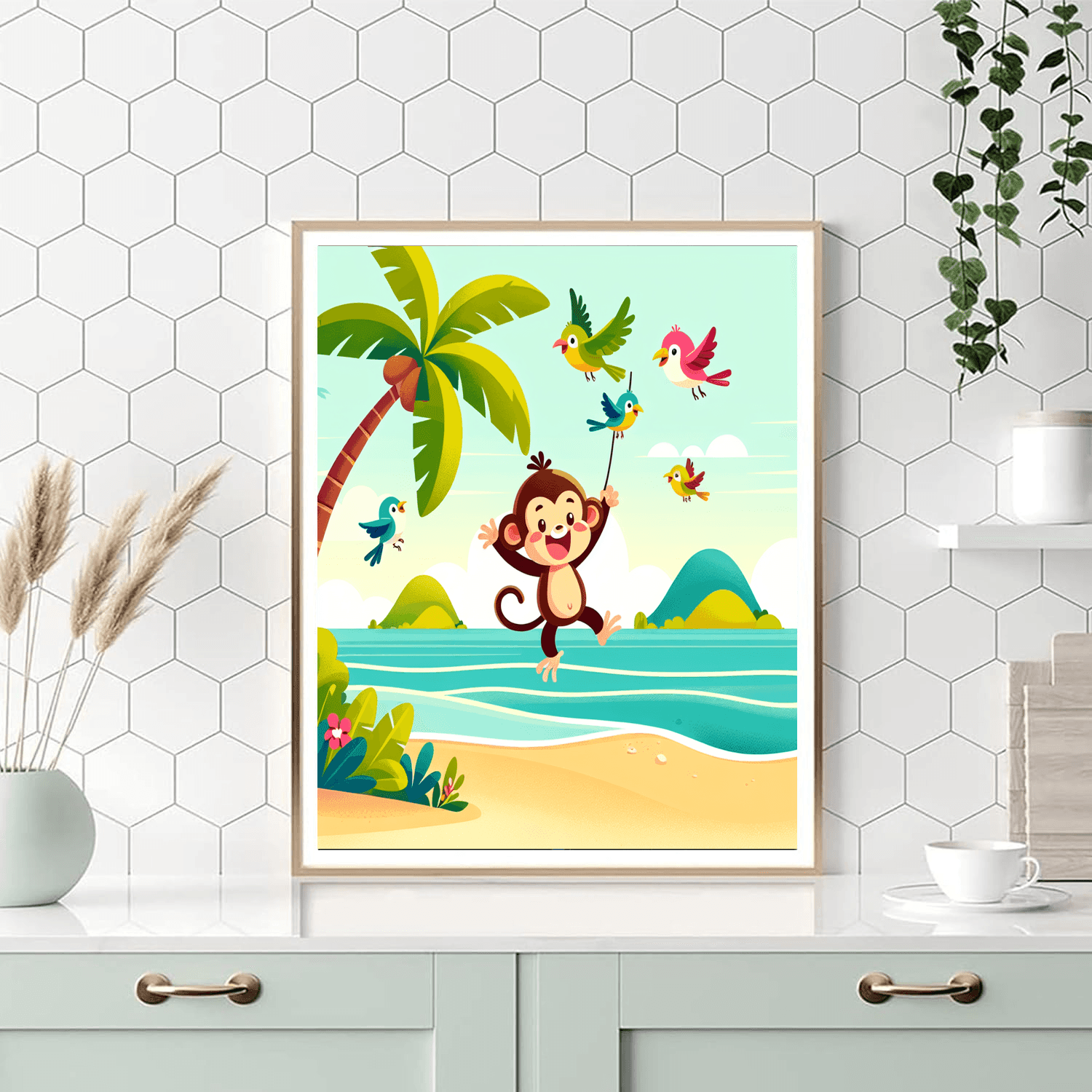 Tropical Paradise Exploration Paint By Numbers Art