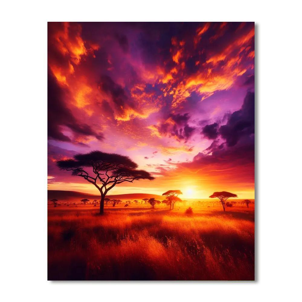 Golden Horizon Majesty Paint By Number