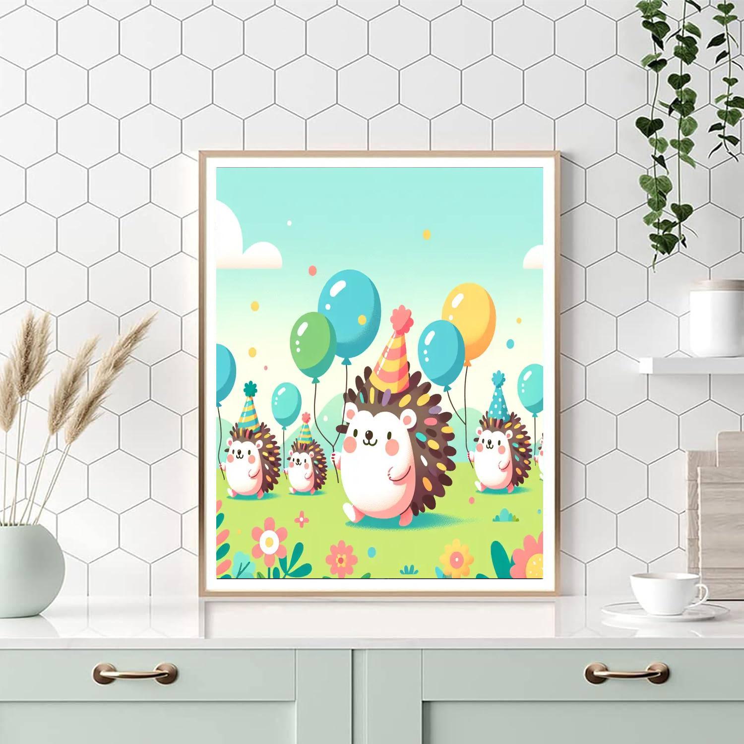 Happy Hedgehog Parade Paint By Color
