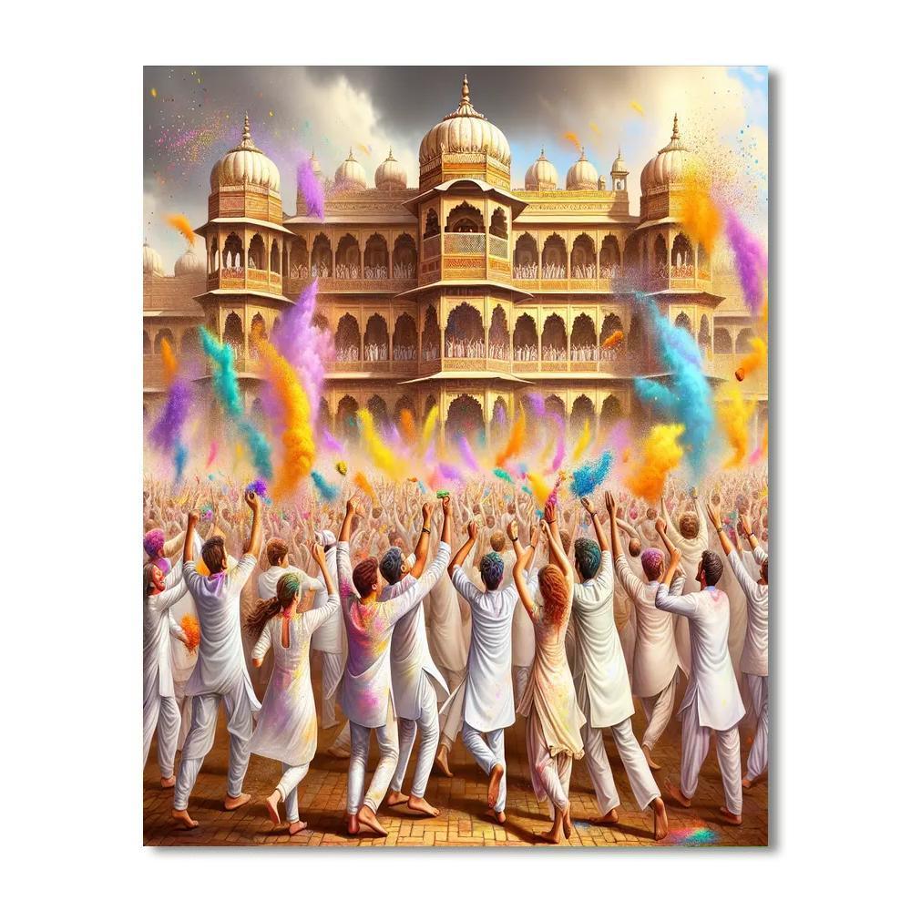 Festival Of Colors - Holi, India Paint By Number