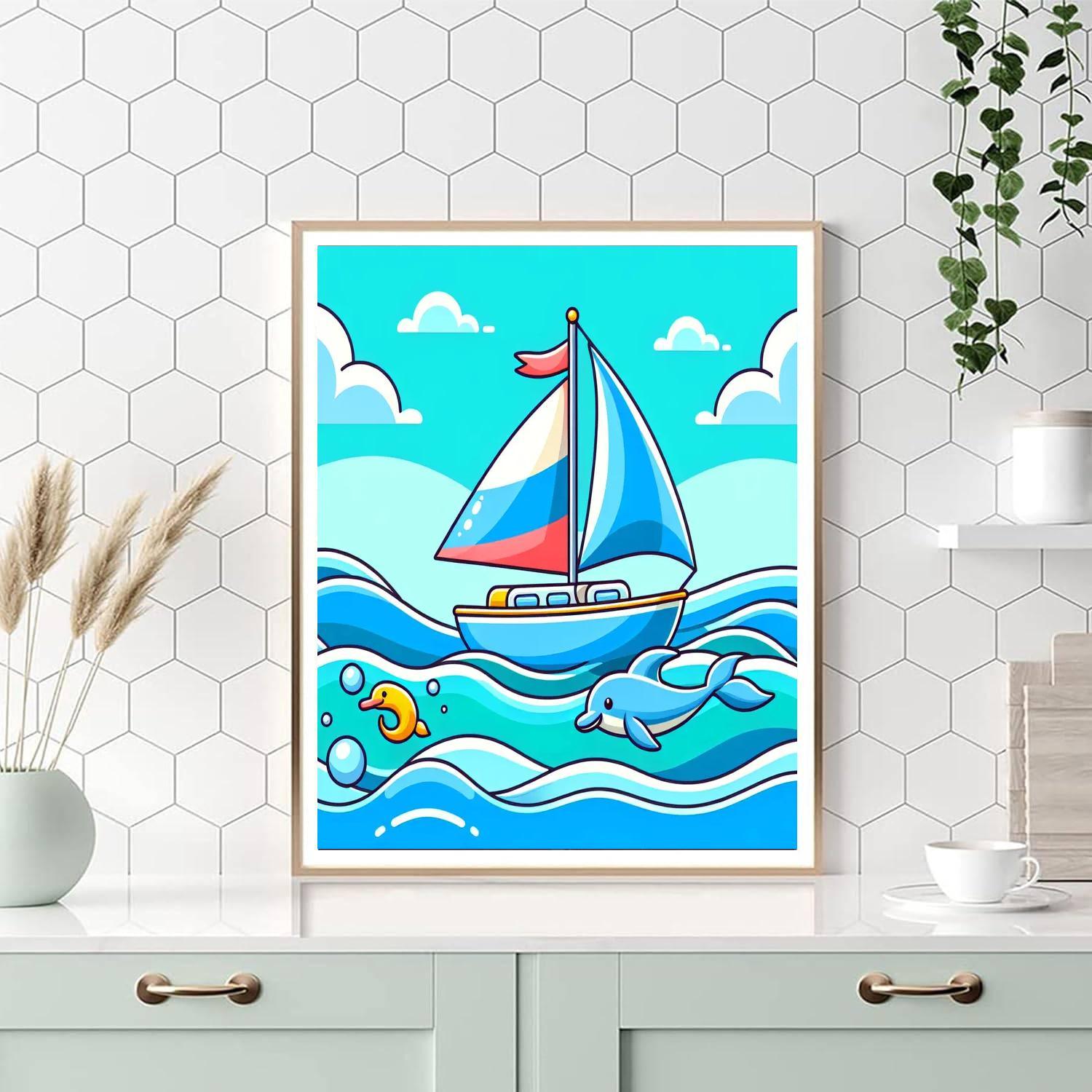Sailing On The Seas Numbered Painting Kits