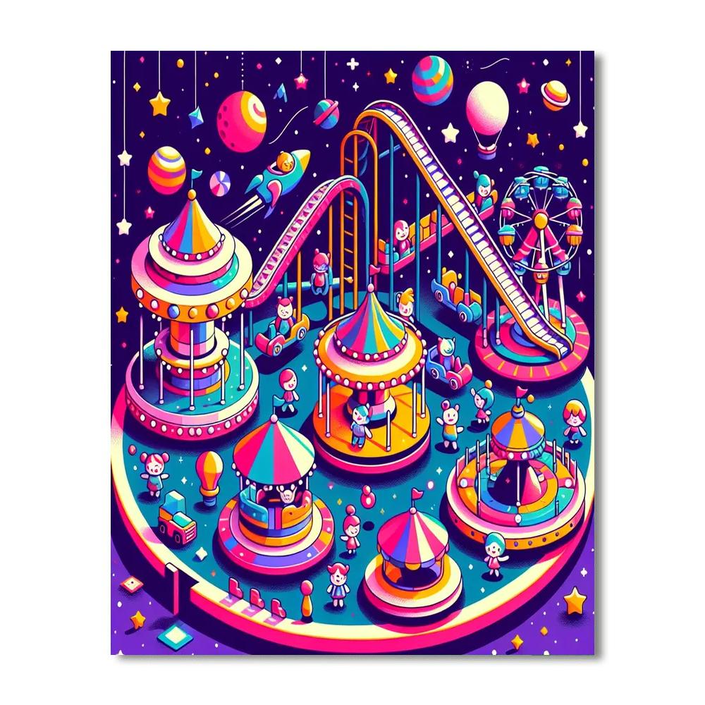 Celestial Carnival Capers Paint By Numbers Art