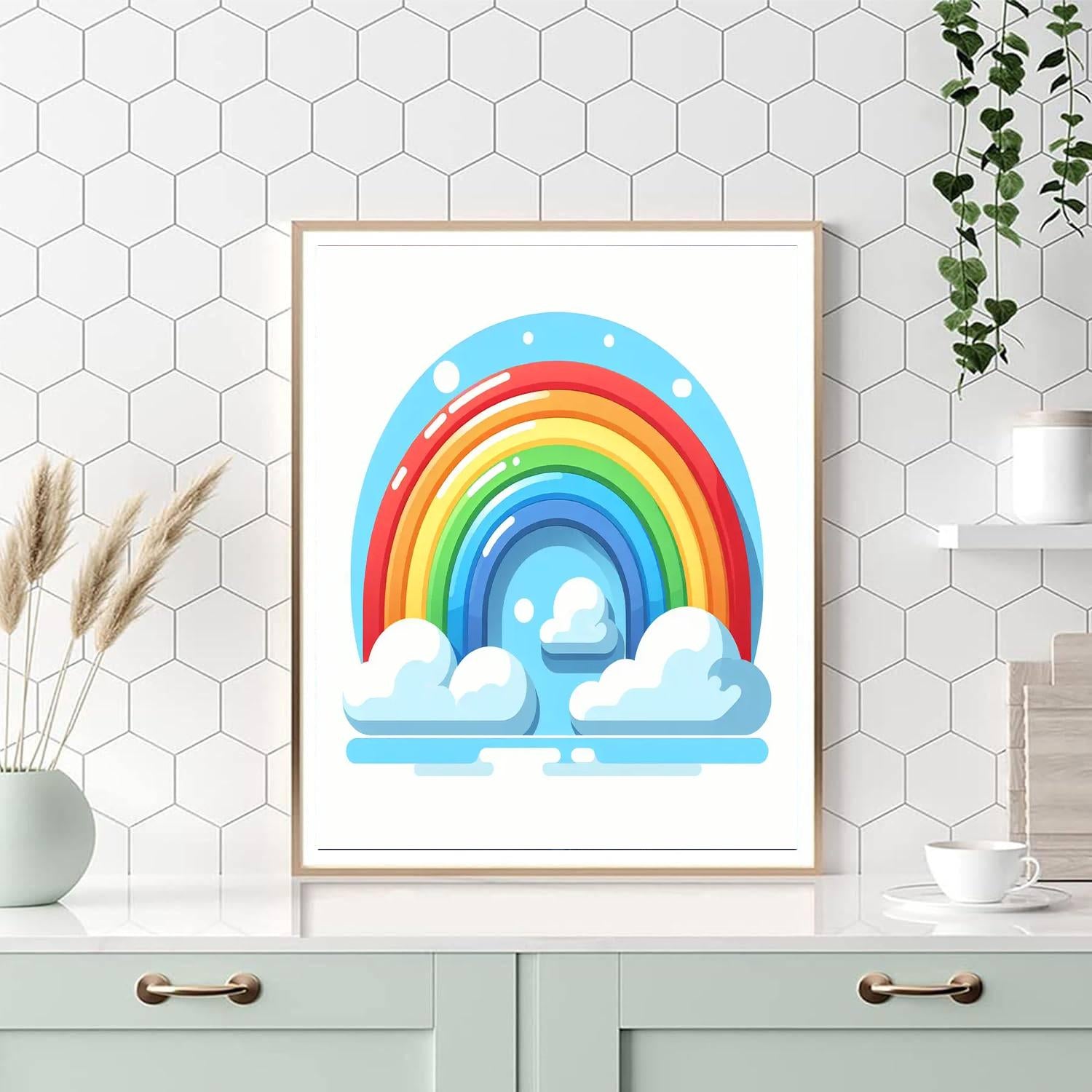 Magical Rainbow World Painting By Numbers Kit