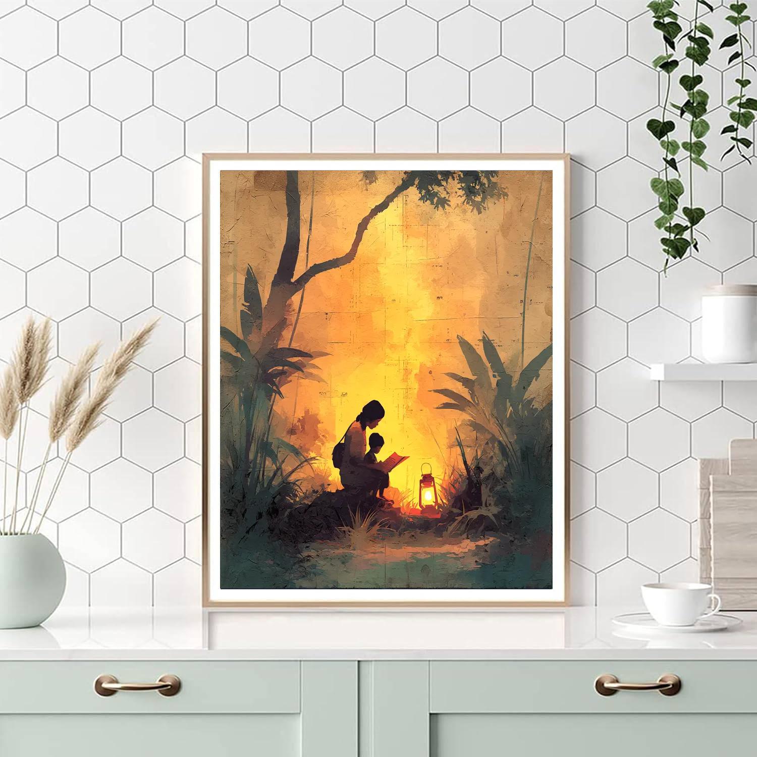 Eternal Light Of A Mother's Love Numbered Painting Kits