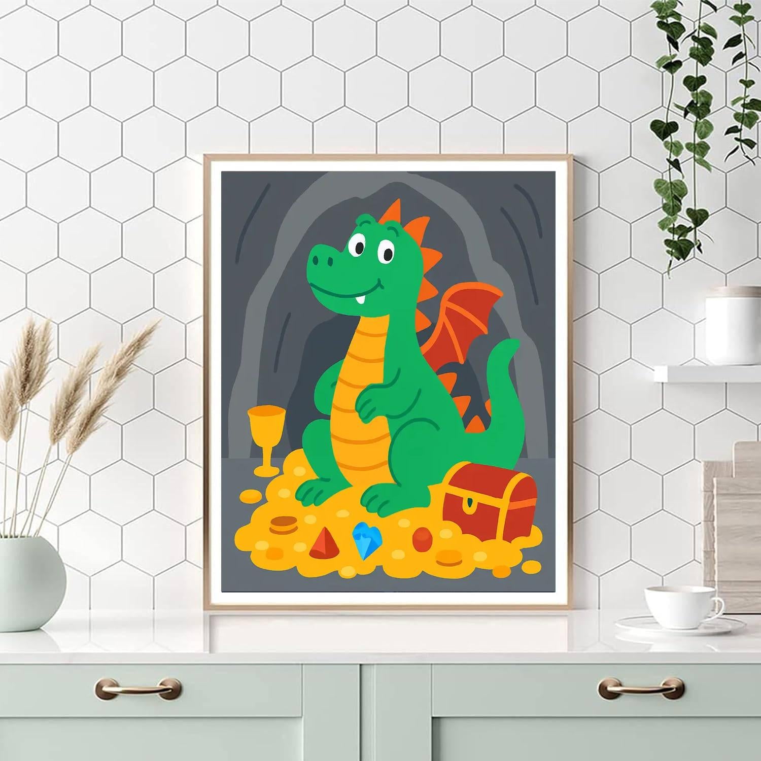 Mythical Dragon Tale DIY Paint By Numbers