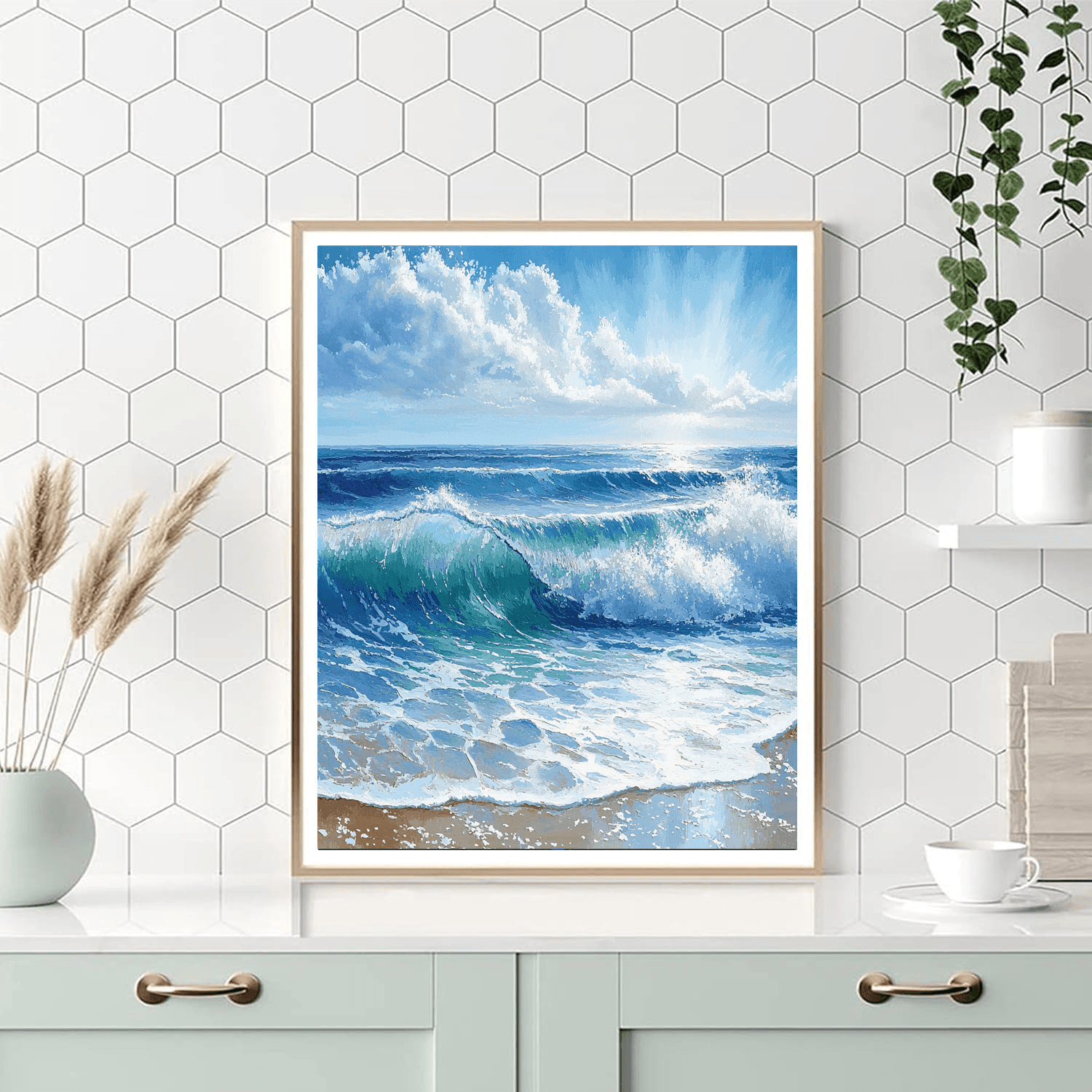 Turner Inspired Serene Seascape - DIY Painting By Numbers Kit