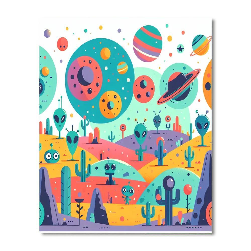 Alien Planet Expedition Paint By Number