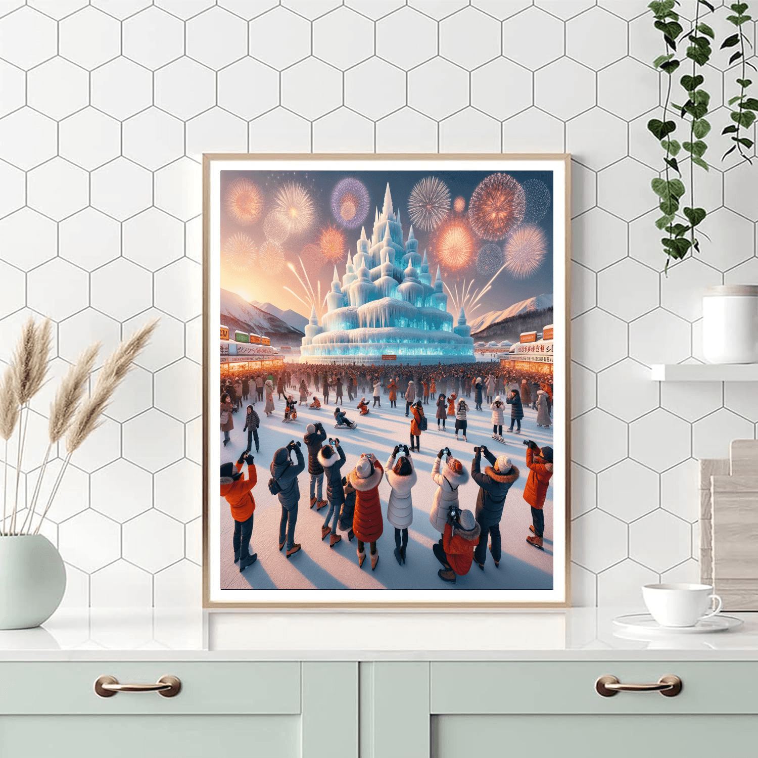 Winter Festival At Otaru Paint By Numbers Kits