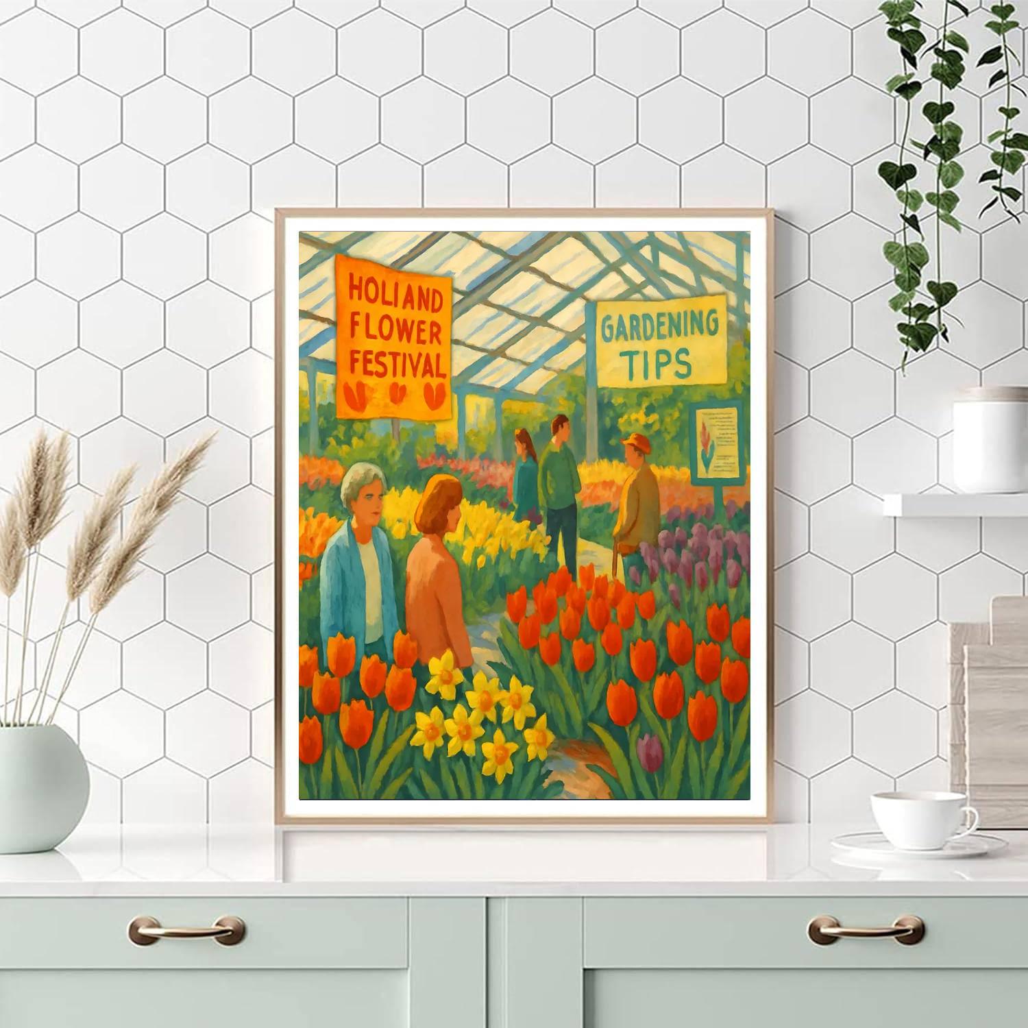Holland Flower Festival - Noordoostpolder, Netherlands Numbered Painting Kits