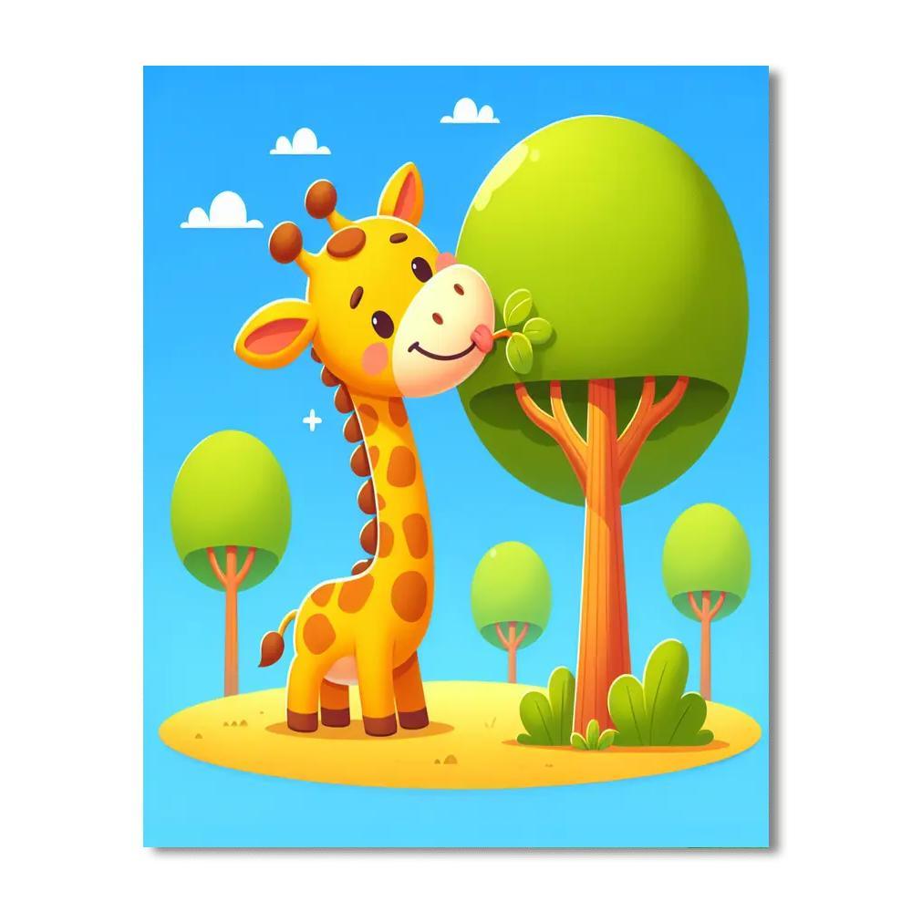 Doodle Giraffe Paint By Numbers Kits