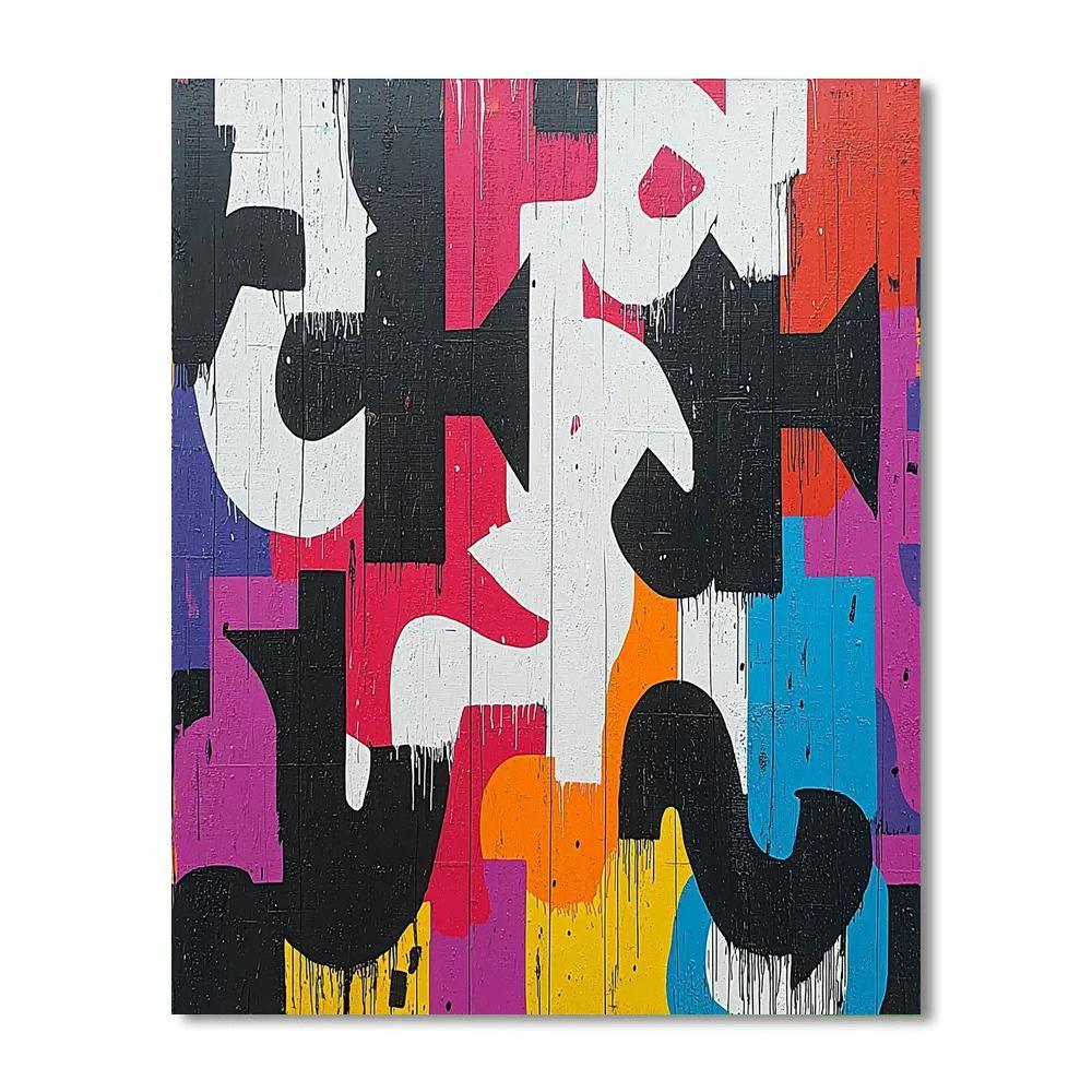 Banksy Inspired The Weight Of Consumption  Painting By Numbers Kit