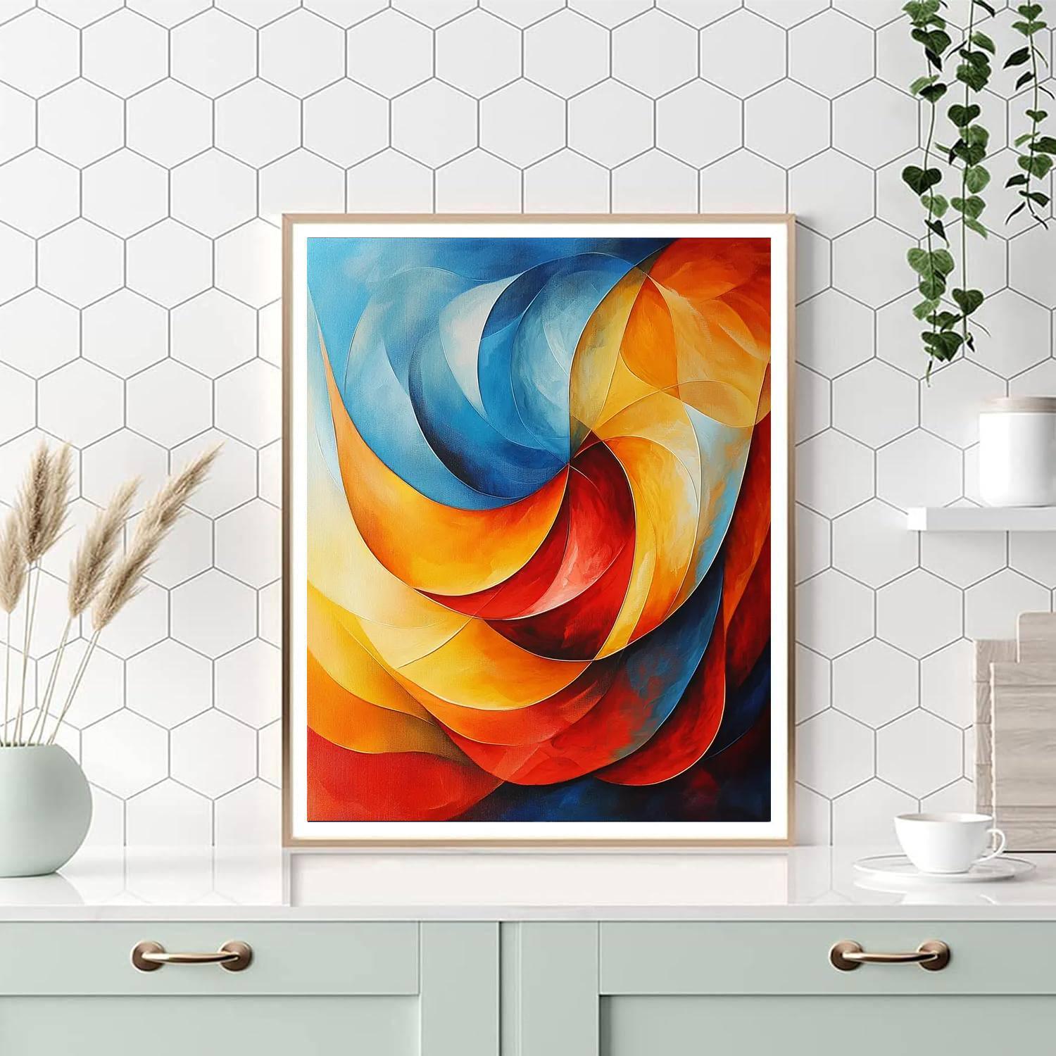 Michelangelo Inspired Vibrant Energy  Painting Number Kit