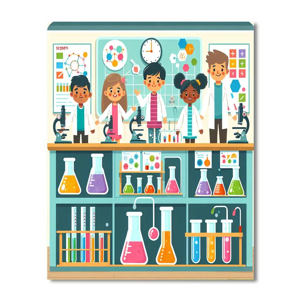 Inventive Science Lab Paint By Numbers Art