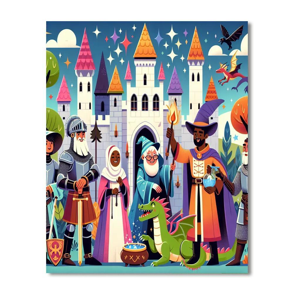 Adventurous Castle Quest Paint By Number