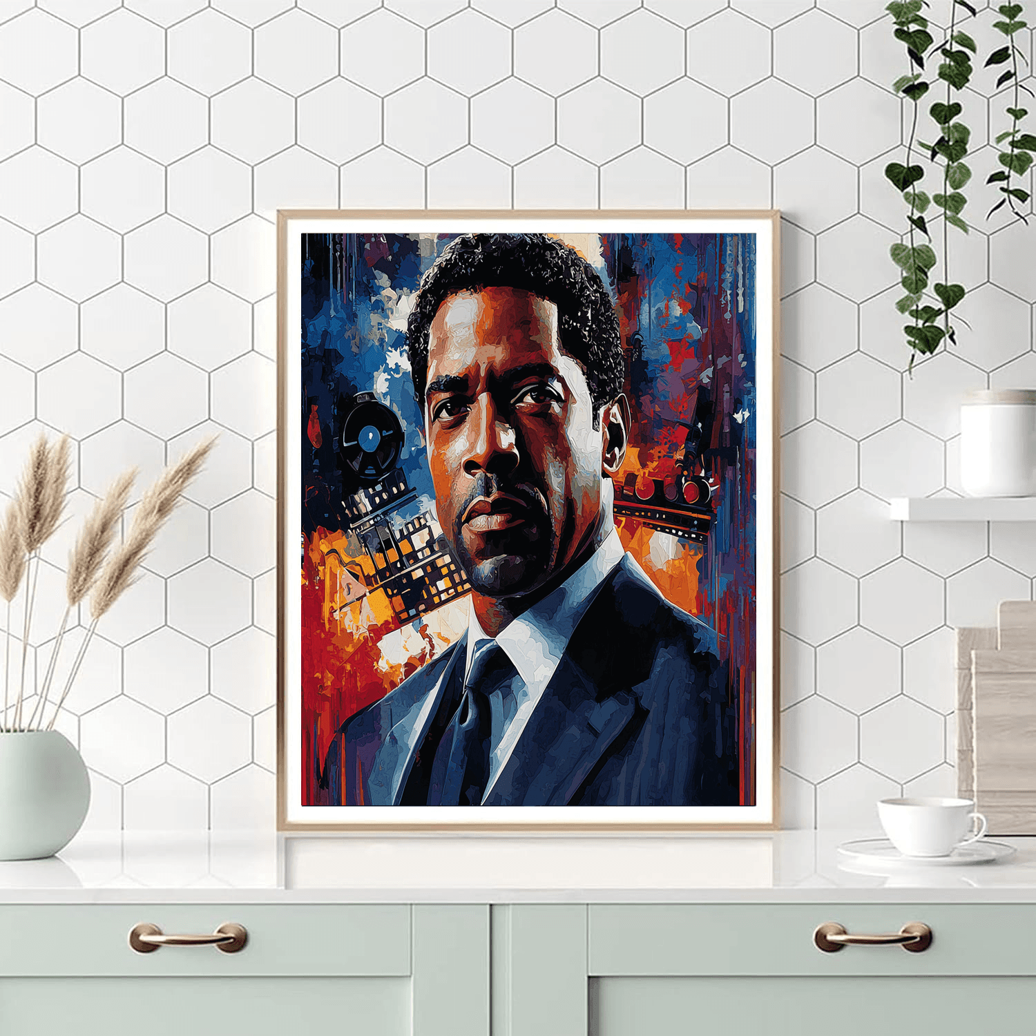 Denzel Washington: The Leading Man With Power And Grace Painting Number Kit